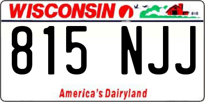WI license plate 815NJJ