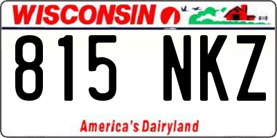WI license plate 815NKZ