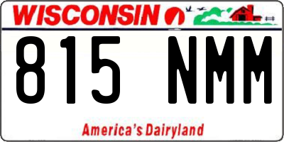 WI license plate 815NMM