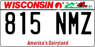 WI license plate 815NMZ