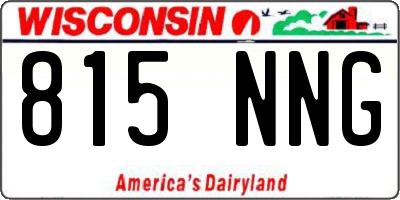 WI license plate 815NNG