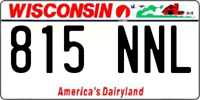 WI license plate 815NNL