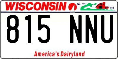 WI license plate 815NNU