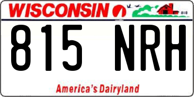 WI license plate 815NRH