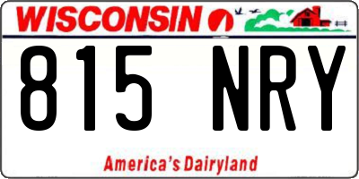 WI license plate 815NRY