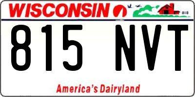 WI license plate 815NVT