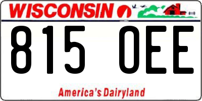 WI license plate 815OEE