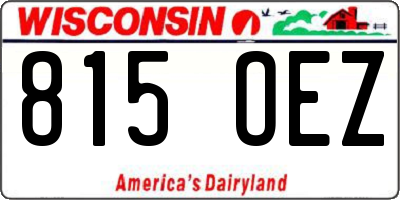 WI license plate 815OEZ