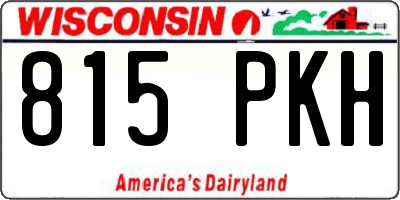 WI license plate 815PKH