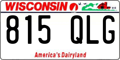 WI license plate 815QLG