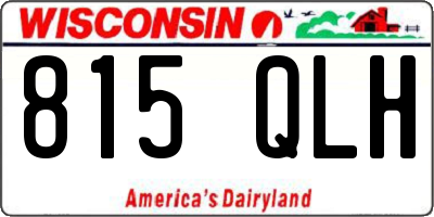WI license plate 815QLH