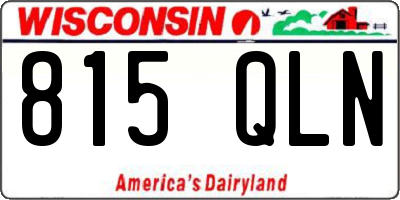 WI license plate 815QLN