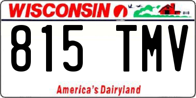 WI license plate 815TMV
