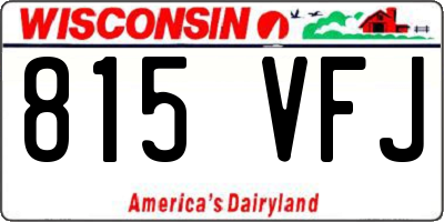 WI license plate 815VFJ