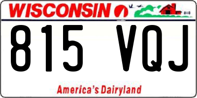 WI license plate 815VQJ