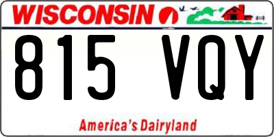 WI license plate 815VQY