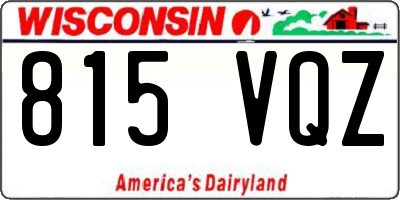 WI license plate 815VQZ