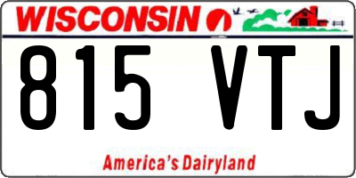 WI license plate 815VTJ