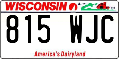 WI license plate 815WJC