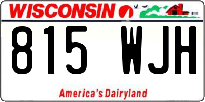 WI license plate 815WJH