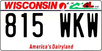 WI license plate 815WKW
