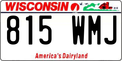 WI license plate 815WMJ