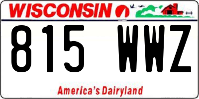 WI license plate 815WWZ