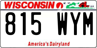 WI license plate 815WYM