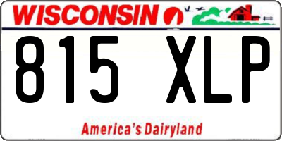WI license plate 815XLP