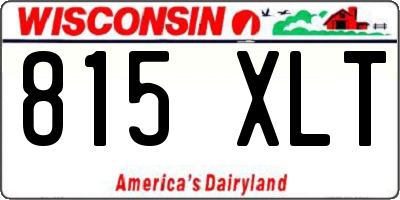 WI license plate 815XLT