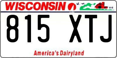 WI license plate 815XTJ