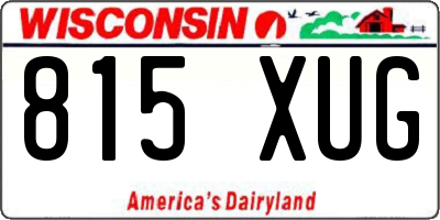 WI license plate 815XUG