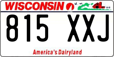 WI license plate 815XXJ