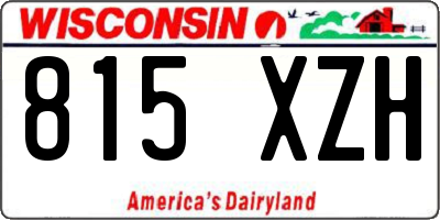 WI license plate 815XZH