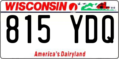WI license plate 815YDQ