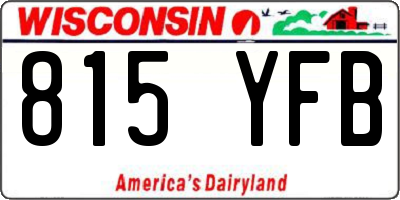 WI license plate 815YFB