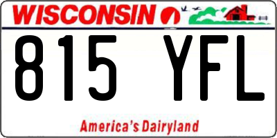 WI license plate 815YFL