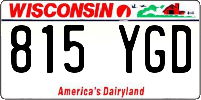 WI license plate 815YGD