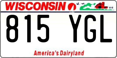 WI license plate 815YGL