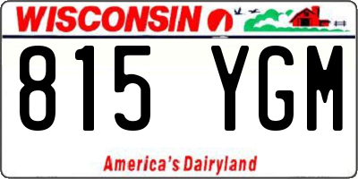 WI license plate 815YGM
