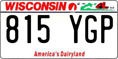 WI license plate 815YGP