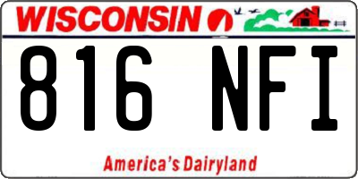 WI license plate 816NFI