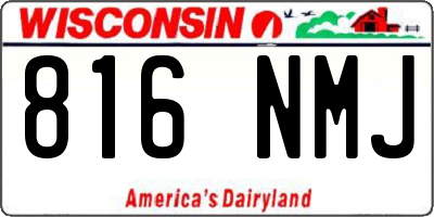 WI license plate 816NMJ