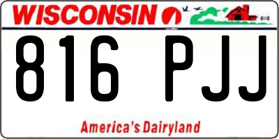 WI license plate 816PJJ