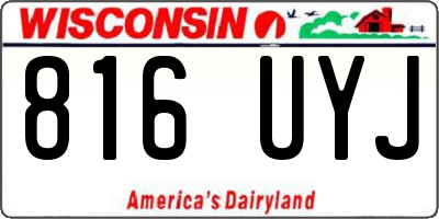 WI license plate 816UYJ