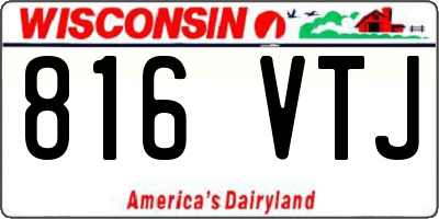 WI license plate 816VTJ