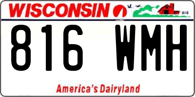 WI license plate 816WMH