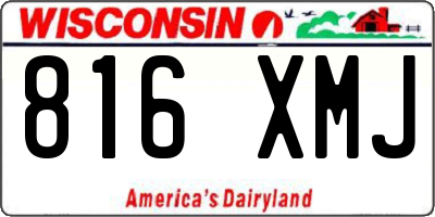 WI license plate 816XMJ