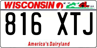 WI license plate 816XTJ