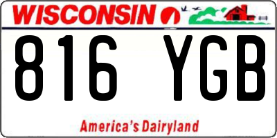 WI license plate 816YGB
